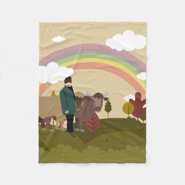 På väg till byn fleecefilt (Framsidan)