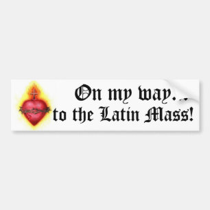 På väg till den latinska mässan! bildekal