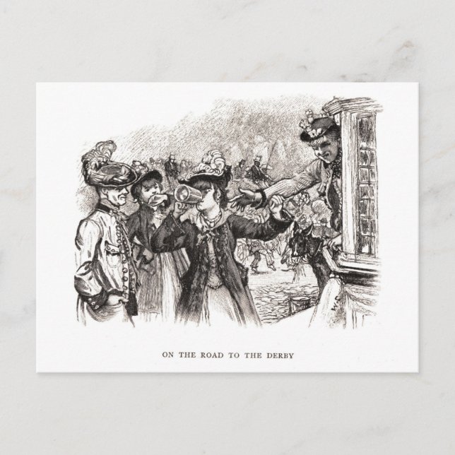 På väg till Derby Vykort (Framsida)