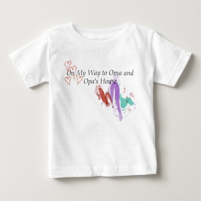 På väg till Oma och Opa T Shirt (Framsida)