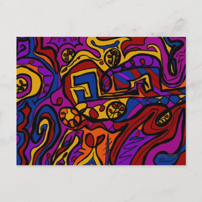 På väggen vykort (Framsida)