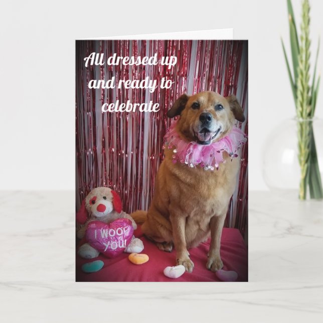 PÅ VALENTINS DAG/VARJE DAG I KÄRLEK "DU" KORT (Framsida)