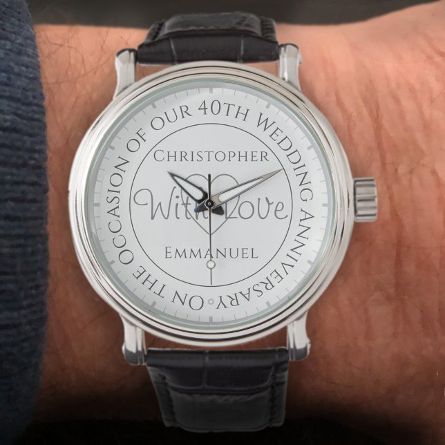 På vår 40-års bröllopsdag armbandsur (Skapare uppladdad)
