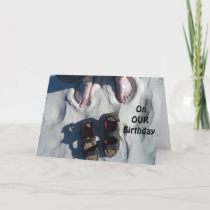 "PÅ VÅR" BIRTHDAY=RELAX OCH "ENJOY!" BEACH STIL KORT