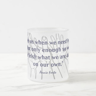 På vårt eget frostad glasmugg