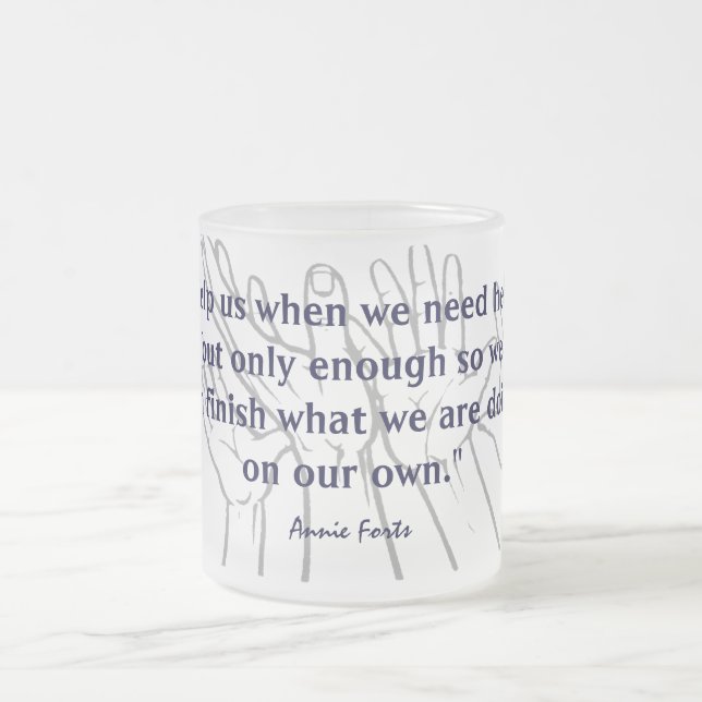 På vårt eget frostad glasmugg (Center)