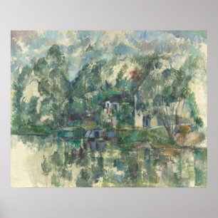 På Vatten Kant - Paul Cézanne Fine Art Poster