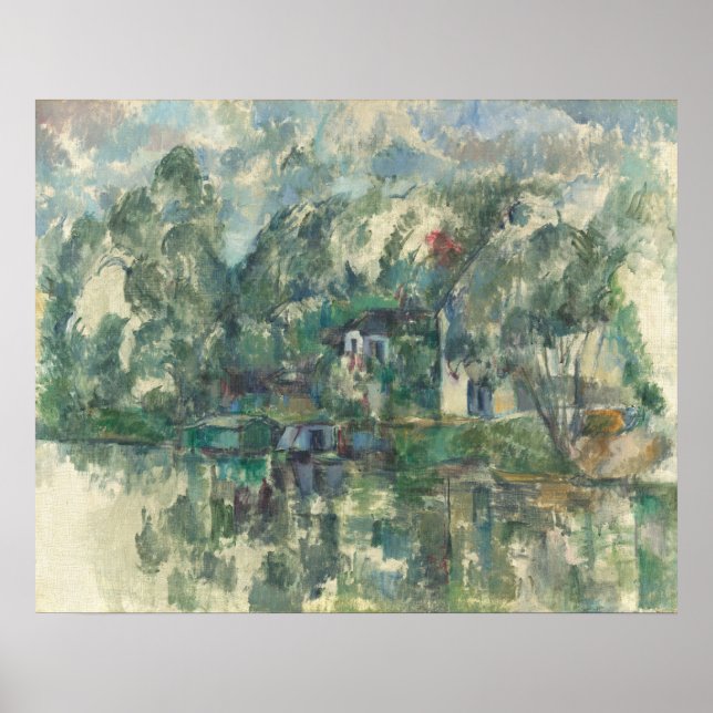 På Vatten Kant - Paul Cézanne Fine Art Poster (Framsidan)