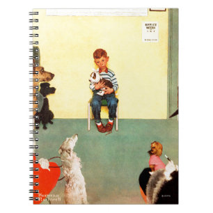 På vetsna av Norman Rockwell Anteckningsbok Med Spiral