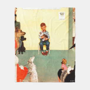 På vetsna av Norman Rockwell Fleecefilt