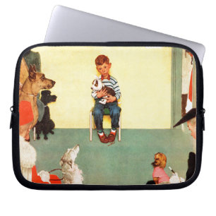På vetsna av Norman Rockwell Laptop Sleeve