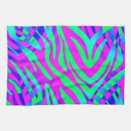 På Vilden, färglös Abstrakt Zebra tryck Kökshandduk