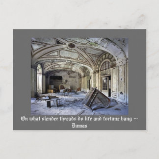 På vilka smala trådar hänger liv och förmögenhet.. vykort