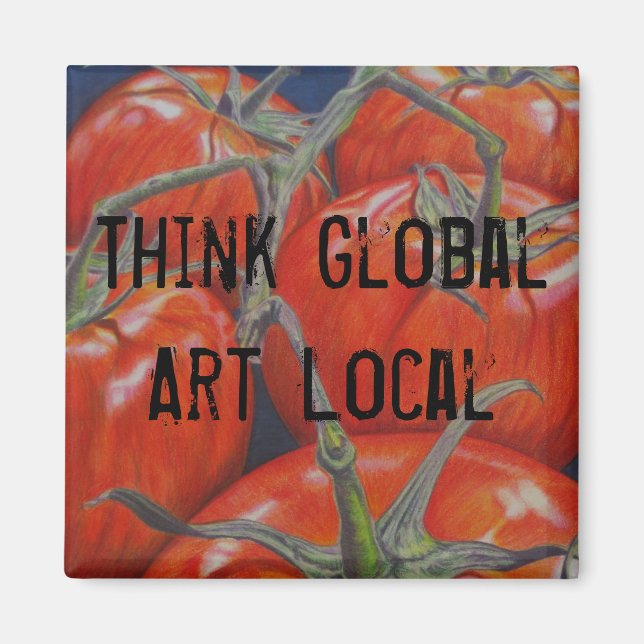 "På vinet" Magnet (Framsidan)