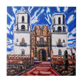 "På Vingarna Himlar, San Xavier" Tile Kakelplatta
