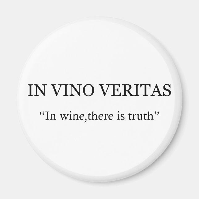 på vino veritas drink vin magnet (Framsidan)
