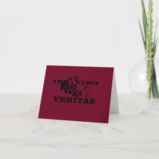 På vino veritas kort (Framsida)