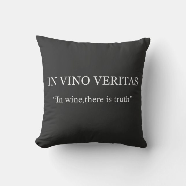På vino veritas kudde (Framsida)