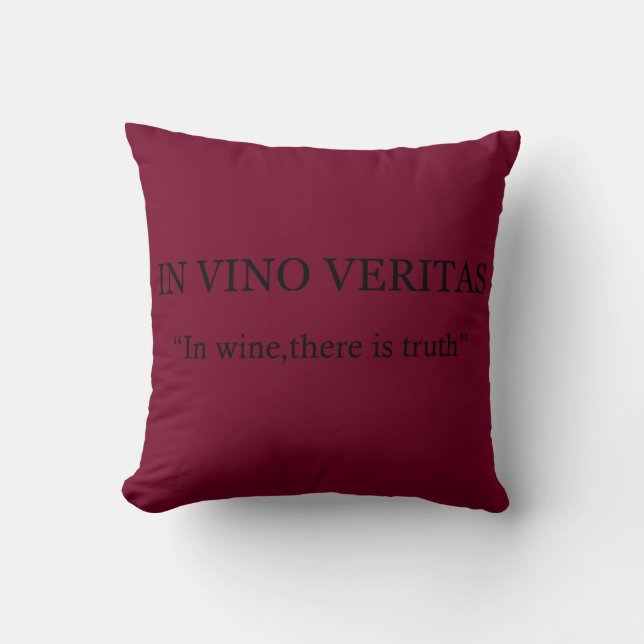 På vino veritas kudde (Framsida)