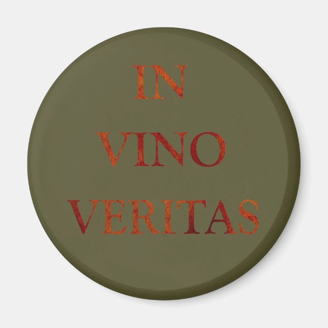 på vino veritas magnet (Framsidan)