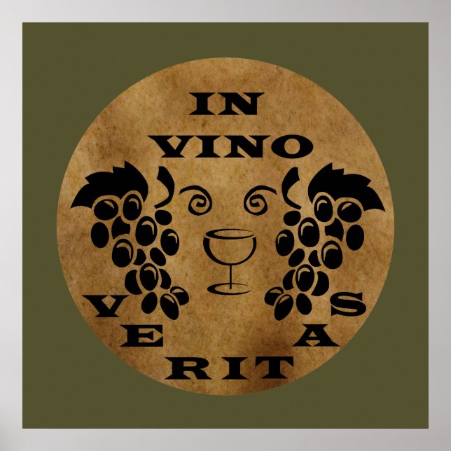 på vino veritas poster (Framsidan)
