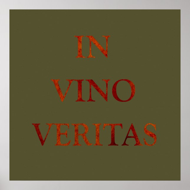 på vino veritas poster (Framsidan)