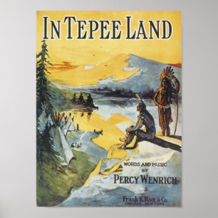 På Vintagen Land Songbook Cover Poster