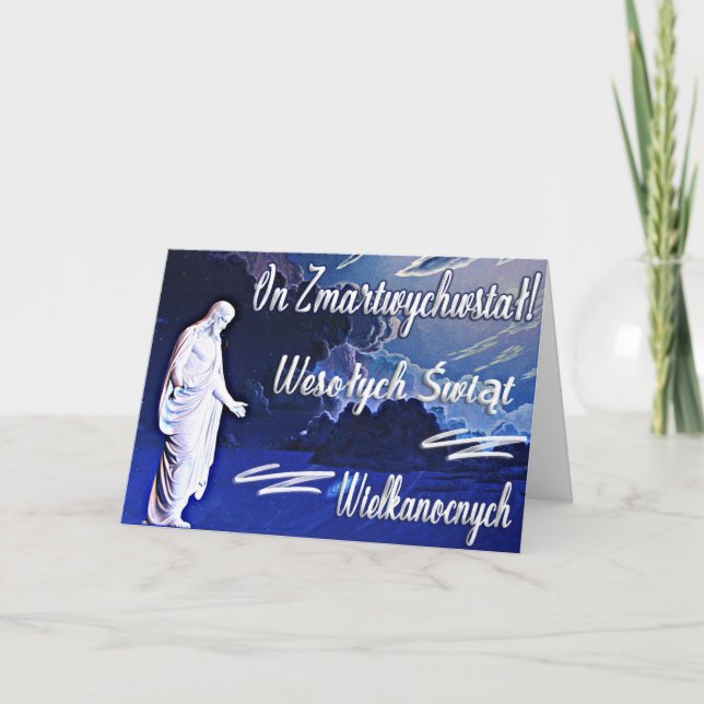 På Zmartwywstał! - Wielkanocna kartka z pozdrowien Kort (Framsida)