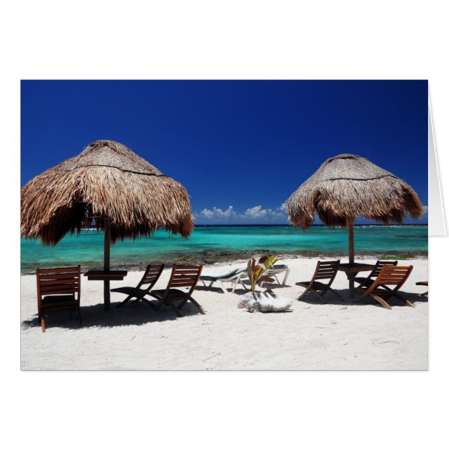 Paa Mul Beach Hälsningskort (Framsidan Horizontal)