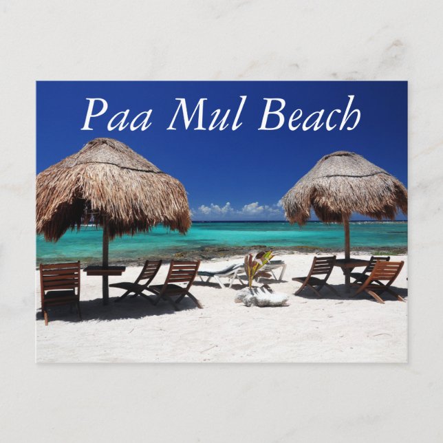 Paa Mul Beach ligger på östra sidan av halvön, ung Vykort (Framsida)