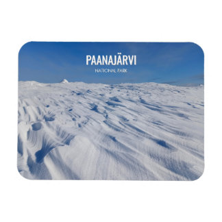 Paanajarvi Nationalpark Vinter Snö Landskap Magnet
