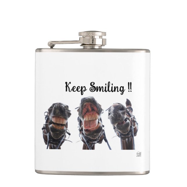 Paarden in de mond gekeken. 3 paarden lachend. fickplunta (Framsidan)