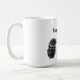 Paarden in de mond gekeken. 3 paarden lachend. kaffemugg