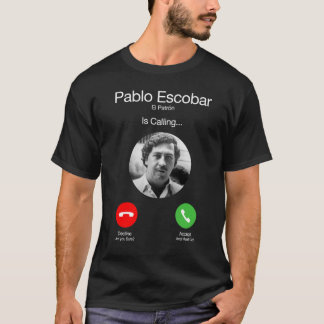 Pablo Escobar ringer roligt T Shirt