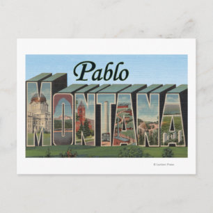 Pablo, MontanaLarge Brev ScenesPablo, MT Vykort