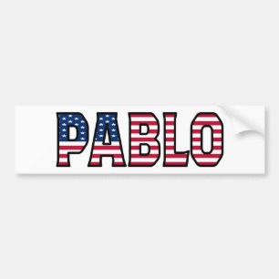 Pablo Namn Vorname USA Aufkleber Sticker Auto Bildekal
