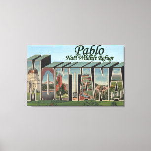 Pablo Nat'l Wildlife Refuge, Montana Canvastryck