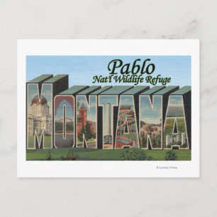 Pablo Nat'l Wildlife Refuge, Montana Vykort
