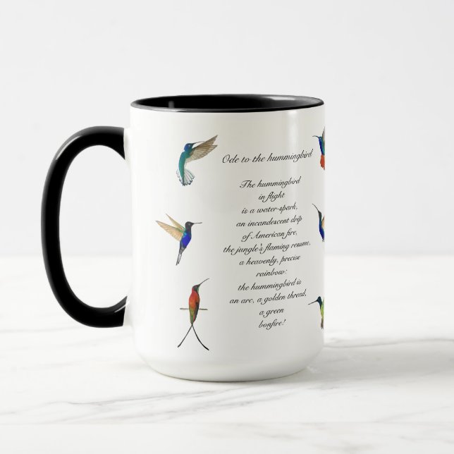 Pablo Neruda Hummingbird, Dikt Mugg (Vänster)