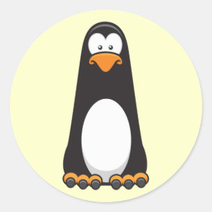 Pablo Penguin Runt Klistermärke