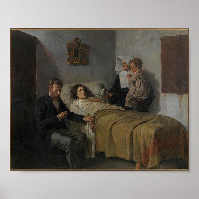 Pablo Picasso - Science and Charity, 1897 Poster (Framsidan)