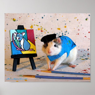 Pablo Racasso - Råtta Painter Poster