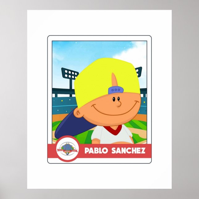 Pablo Sanchez-kort Poster (Framsidan)