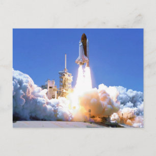 Påbörjande av Discovery Shuttle Vykort
