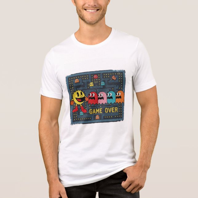 Pac-Man Game Over T-Shirt – Retro Arcade Gaming Te (Framsida)
