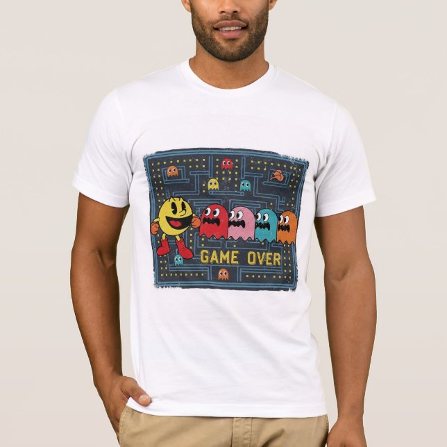 Pac-Man Game Over T-Shirt – Retro Arcade Gaming Te (Framsida)