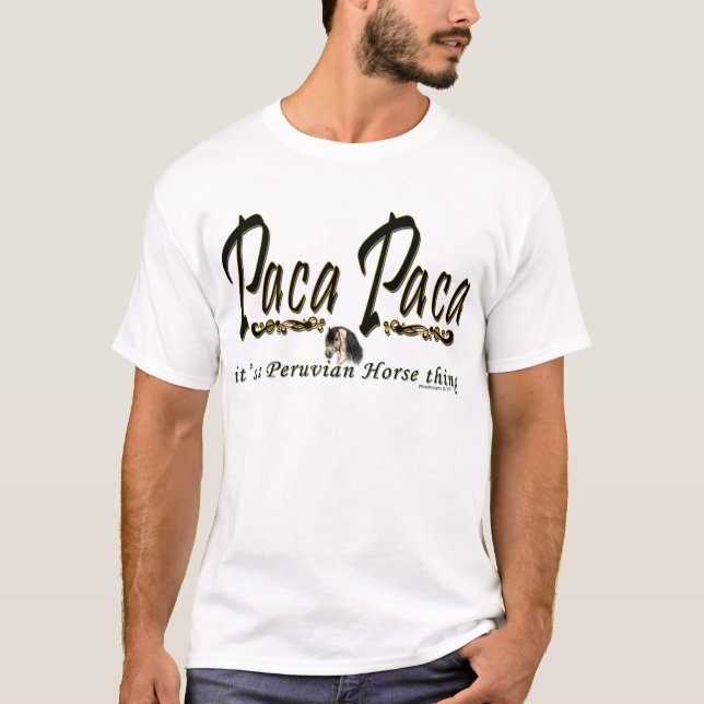 Paca Paca Peruvian Horse Sak T-shirt (Framsida)