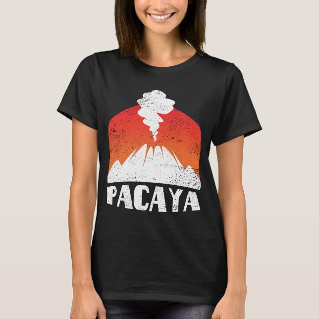 Pacaya  TShirt Volcano Eruption Shirt Volcanic T Shirt (Framsida)