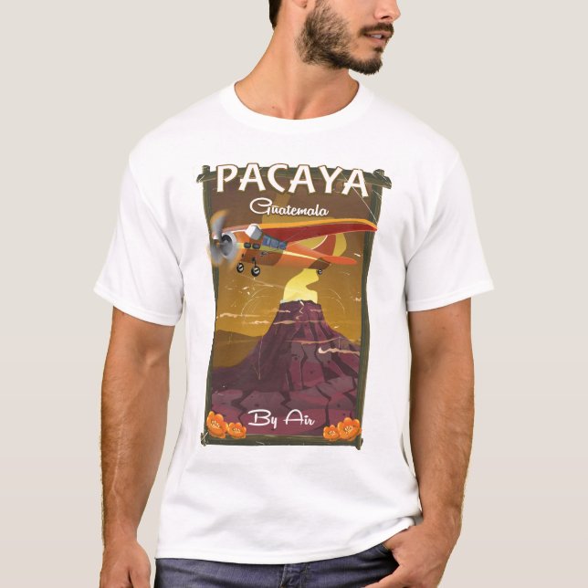Pacaya Volcano Guatemala-reseaffisch Tee (Framsida)
