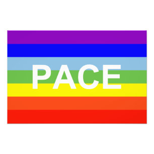 PACE Peace Flagga Fototryck